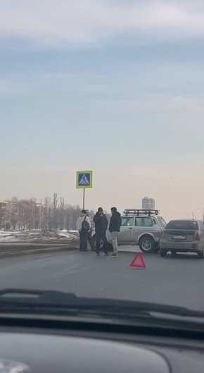 Сразу две аварии на Перекрестке ул. Степана Разина - Ленинский