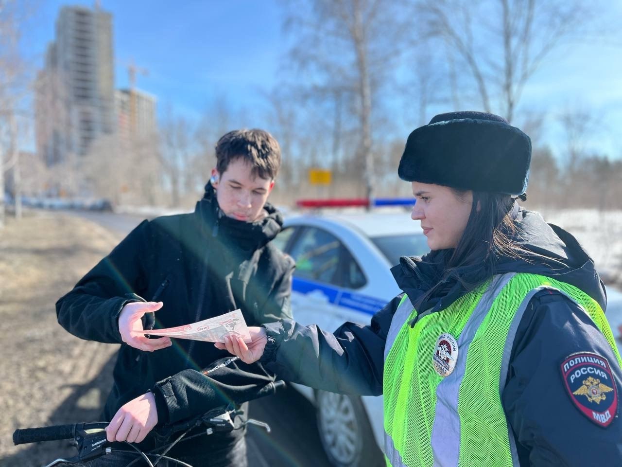 #ГосавтоинспекцияТольятти проводит профилактическую работу с велосипедистами