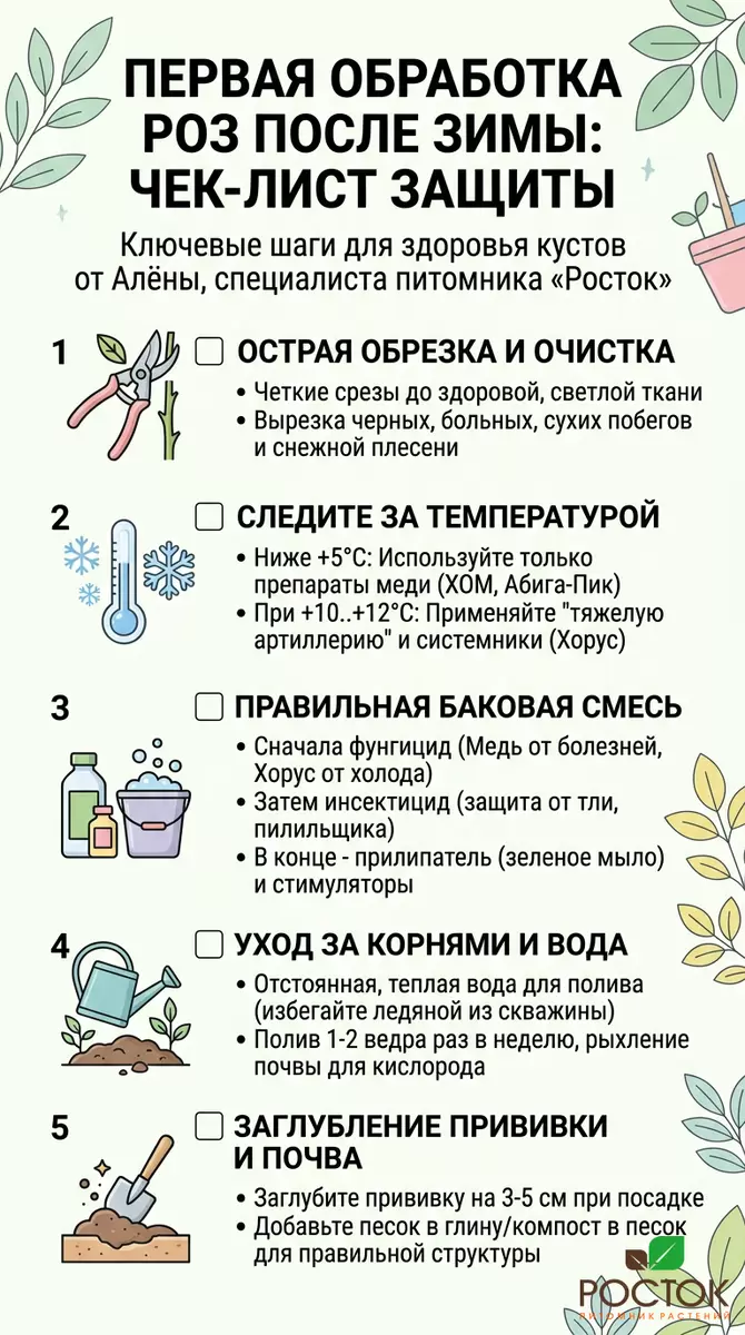 Как подготовить розы к весеннему расцвету: советы по обработке и уходу