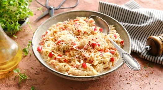 Вкусная паста с красным сладким перцем