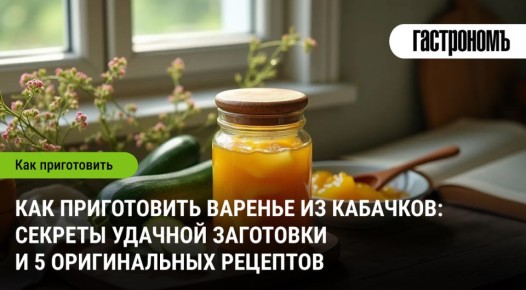 Как сделать варенье из кабачков: хитрости и пять необычных рецептов