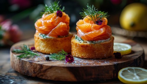 Бриоши с красной рыбой: изысканный деликатес для новогоднего стола
